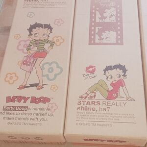 Betty Boop Decorative Storage Boxes - Pink and Brown